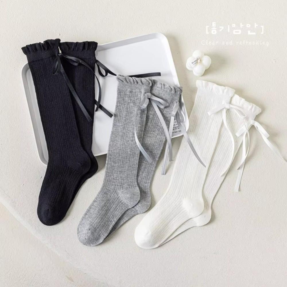 Mesh Thin Children's Calf Sock Solid Color Child Knee High Socks Baby Girl New Socks
