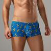 Calções de Cartoon Masculinos de Cintura Baixa Algodão Respirável Calças de Pijama para Casa Calções Finos Confortáveis Justos