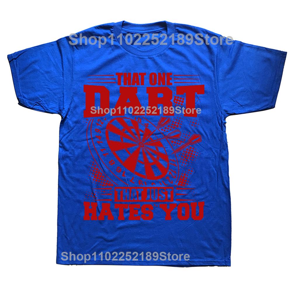 Lustiger Dartspieler Dartspieler Der Eine Darts T-Shirts Grafik Baumwolle Streetwear Kurzarm Geburtstagsgeschenke Sommerstil T-Shirt Männer
