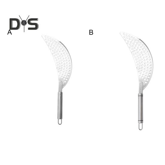 Sito do garnka z uchwytem Ze stali nierdzewnej Durszlak Patelnia Koszyk do odcedzania z garnka Odporny na rdzę Kształt półksiężyca Makaron Makaron Owoce Warzywa Sita do żywności dla