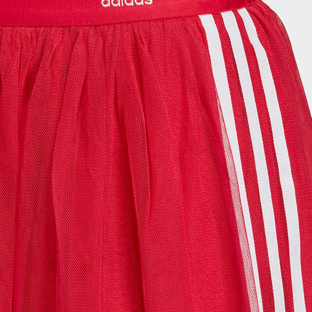 Adidas Originals 3-Stripe Sheer Mesh Tulle Skirt Red Women's ED4756