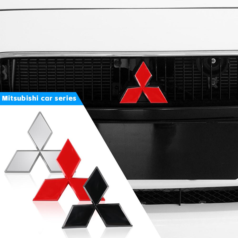 Stylingowy Znak Samochodowy 3D ABS Grill Przedni/Emblemat Tylnej Klapy Naklejka na Kierownicę Do Mitsubishi Lancer 10 Xpander Pajero 4 Triton