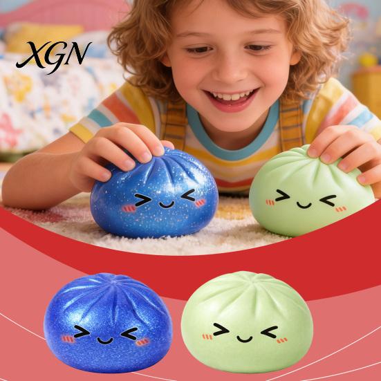 Weiches taktiles Spielzeug Brötchen zum Kneten Nicht klebrig Langsam zurückfedernd Stressabbau Fidget Simuliert faltbar Niedliche Form Tragbares Dekompressions-Gadget für Kinder Erwachsene