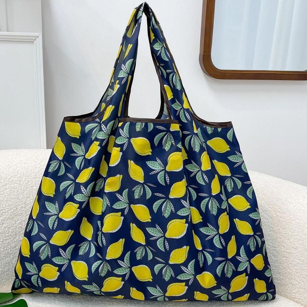 Eco-Friendly Foldable Single Shoulder Grocery Bag for Women, Large Capacity