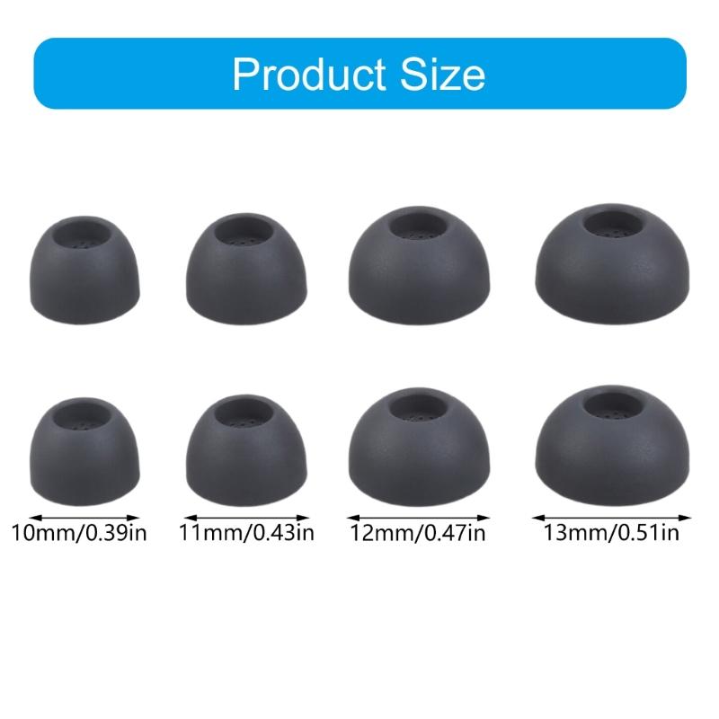 Silicone Ear Tip Wireless Earbuds Case for 4 Neck-mounted Earphones Eartip Anti-Slip Avoid Falling Offs