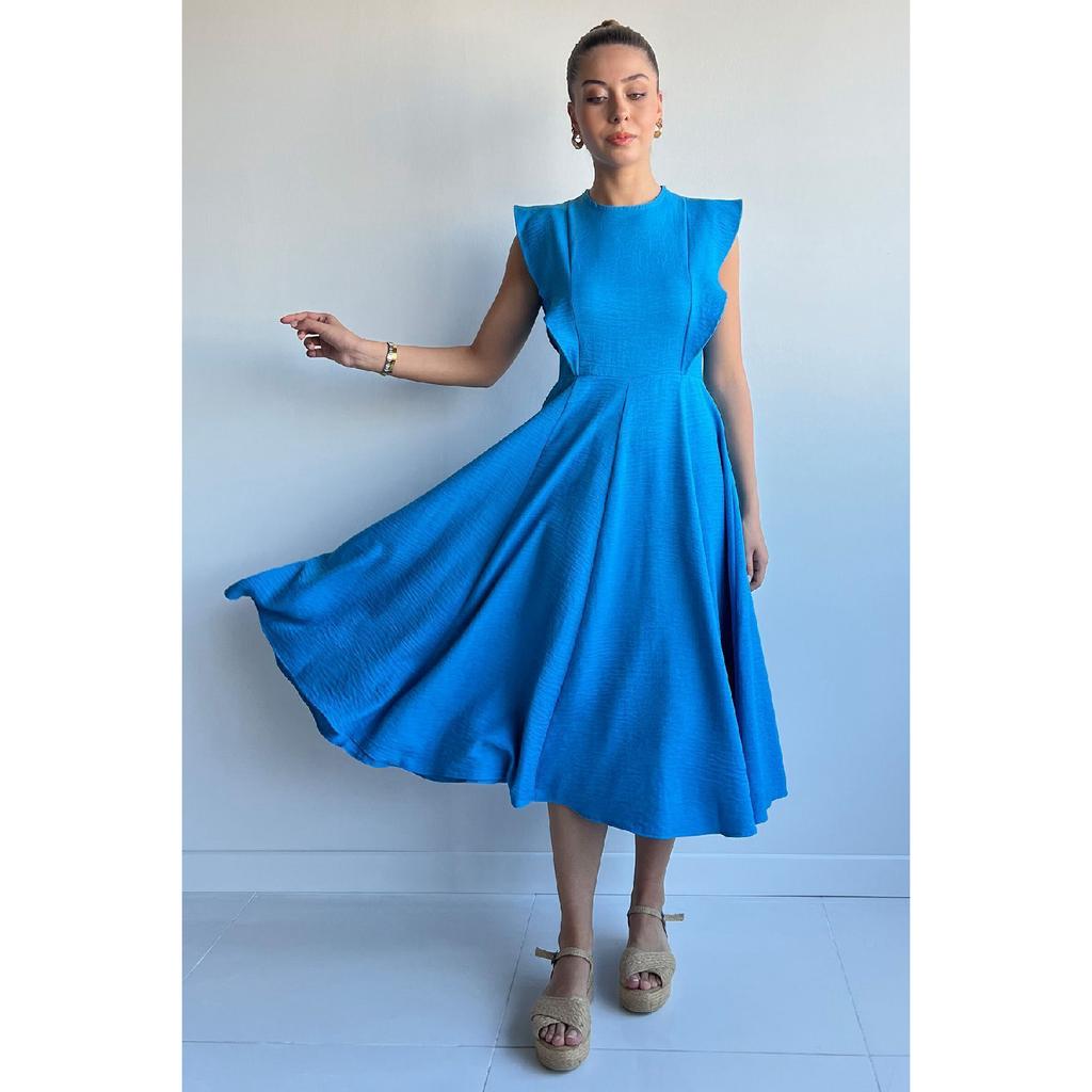 Rochie neagră subțire pentru damă cu decolteu (Vă rugăm să preferați o mărime mai mare.)