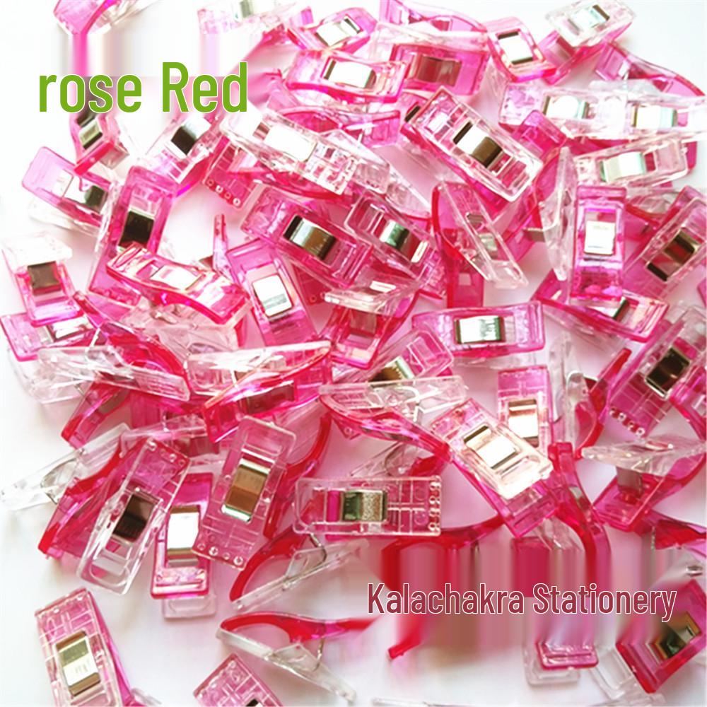 Mini Transparent Sewing Clips with White Strong Edging