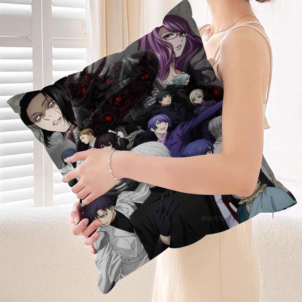 Japanese Anime T-tokyo G-Ghoul Pillowcase Toon Gift Cushion Cover Bedroom Home Sofa Chair Seat Decor Pillow Case