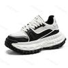 Fashion Men's 2025 Spring Mesh Breathable Thick Soled Casual Shoes Outdoor Hiking Height Increasing Comfortable Non slip Sports Sneakers