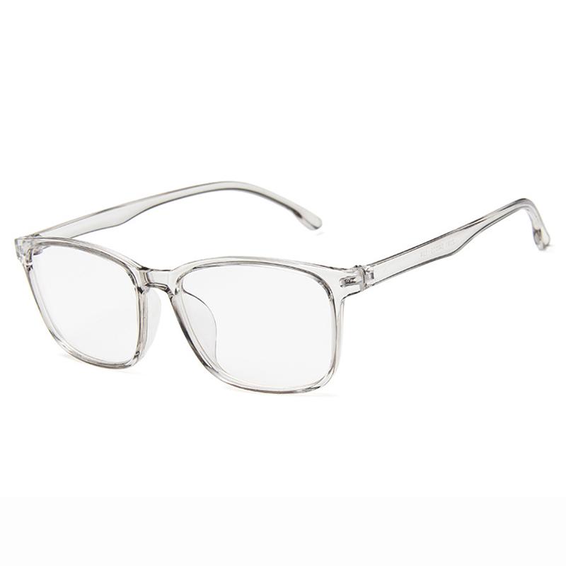 transparent white frame glasses