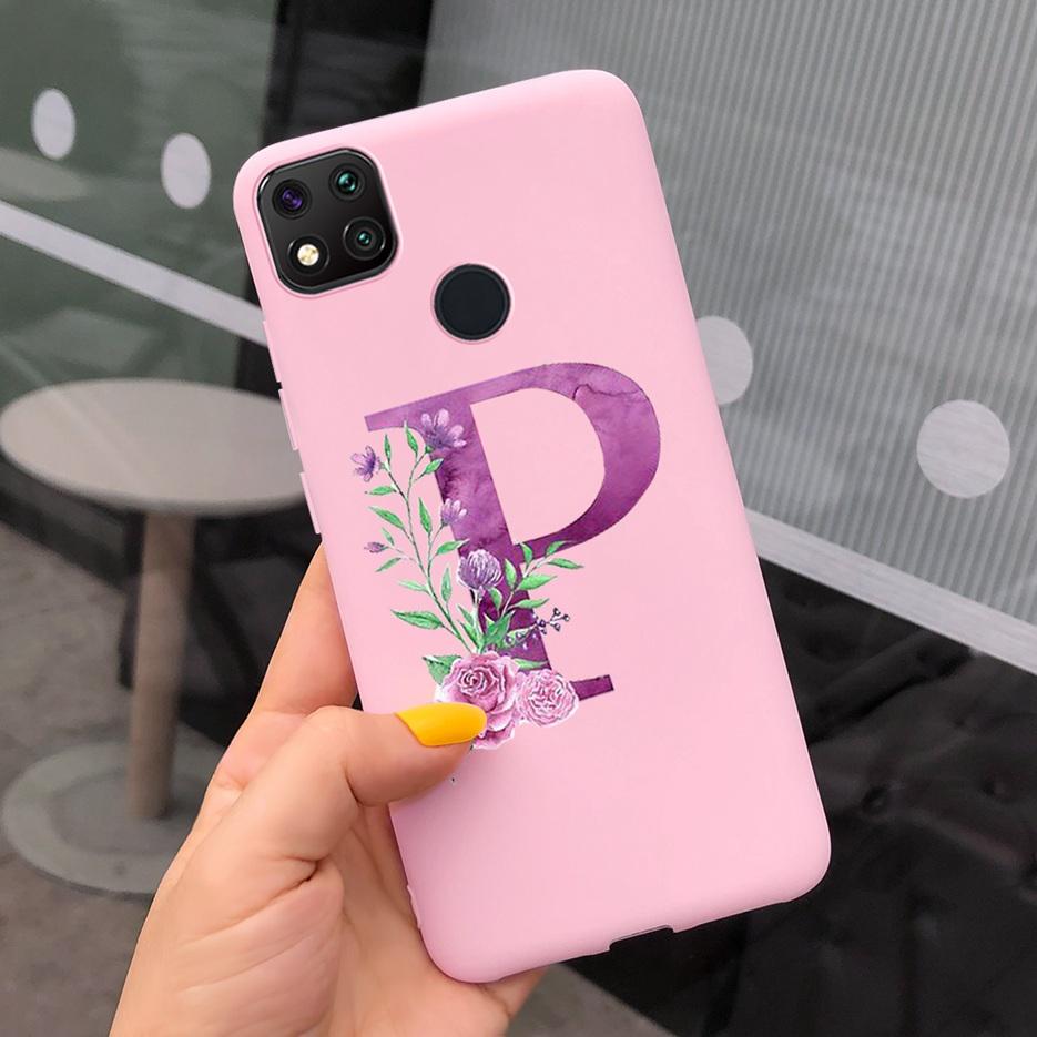 Luxury Letters Case For Xiaomi Redmi 9C 9 C NFC Case Shockproof Bumper Soft Phone Case For Redmi 9 9c 9a Redmi9A 9C 9 Back Cover
