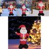 Moș Crăciun gonflabil colorat cu lumini LED pentru decor festiv de sărbători în curtea exterioară