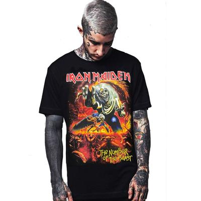 IRON MAIDEN THE NUMBER OF BEAST HARD ROCK BLACK T SHIRT MEN'S SIZES Unisex T-Shirt