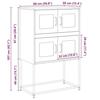 VidaXL Highboard Pink 68x39x107 Cm Steel 853345