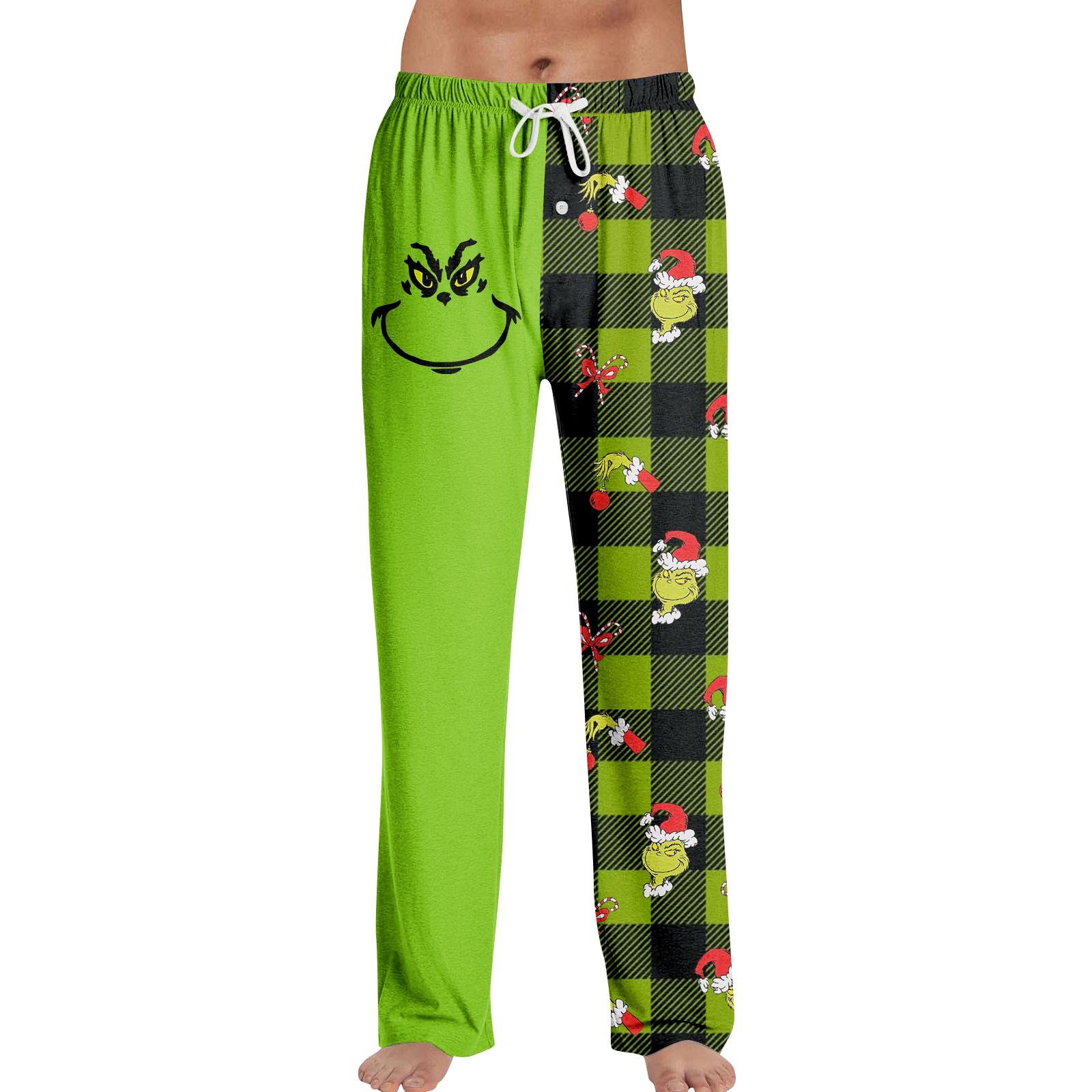 

Men s Fashion Loose Christmas Festival Printed Casual Pants Home Pajama Pants XL