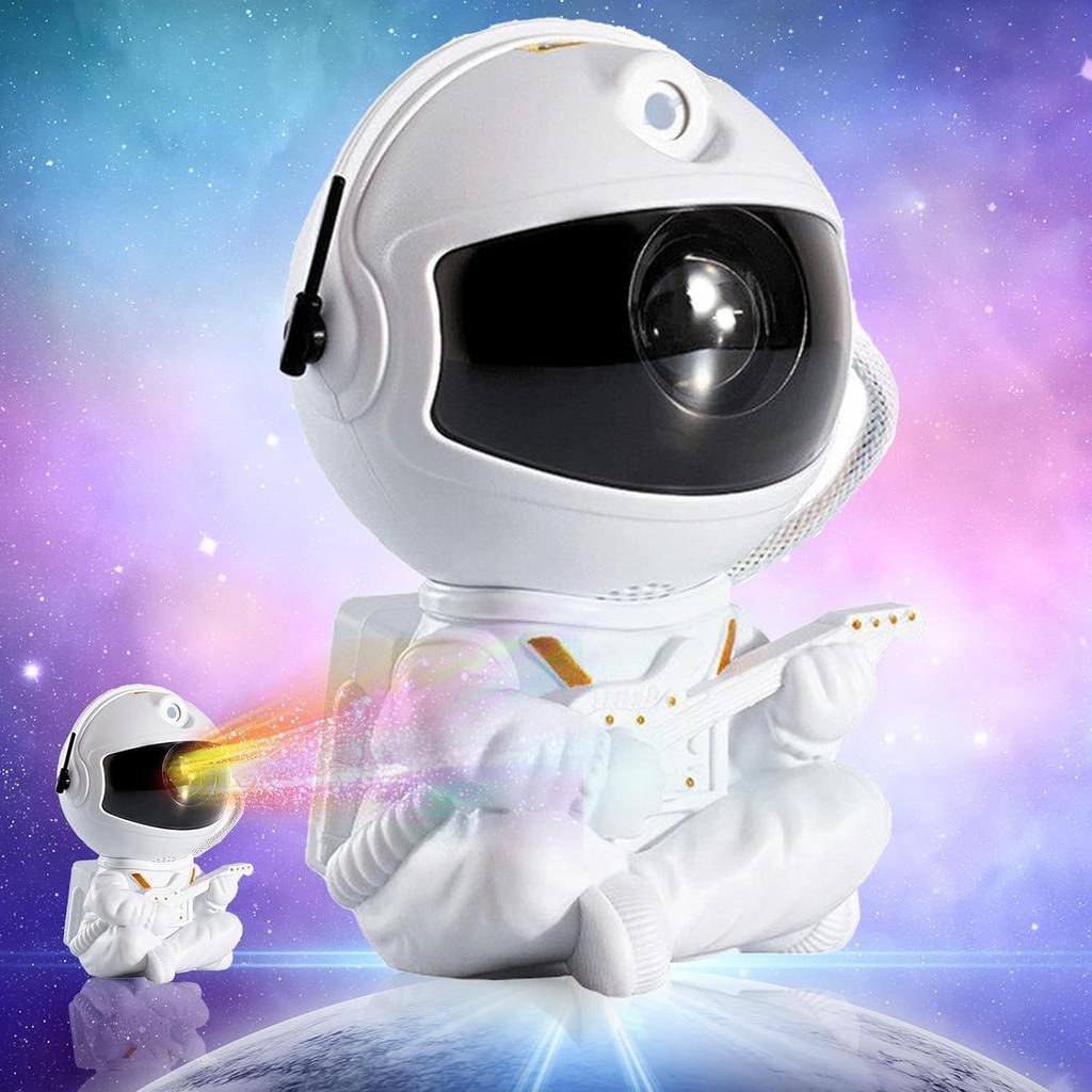 Astronaut Sternenprojektor, Sternenhimmel-Licht für Kinderzimmerdecke, USB-betrieben, Perfektes Geschenk für Kinder, Geburtstag oder Neujahr (B.)