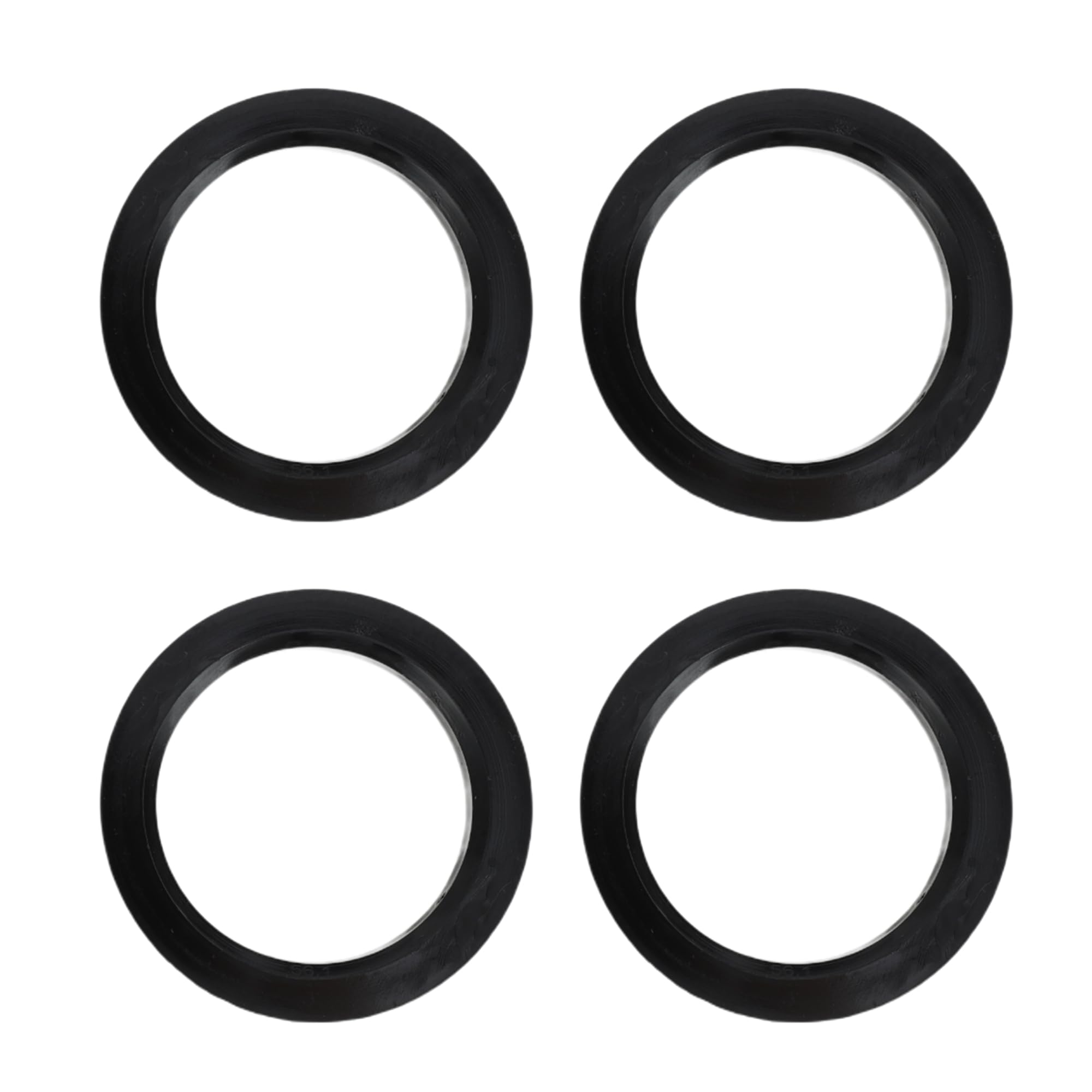 

INFINAUTO Центровочное кольцо 56.1мм ID 73.1мм OD Кольцо ступицы колеса автомобиля Пластик ABS Черный 4шт чёрный