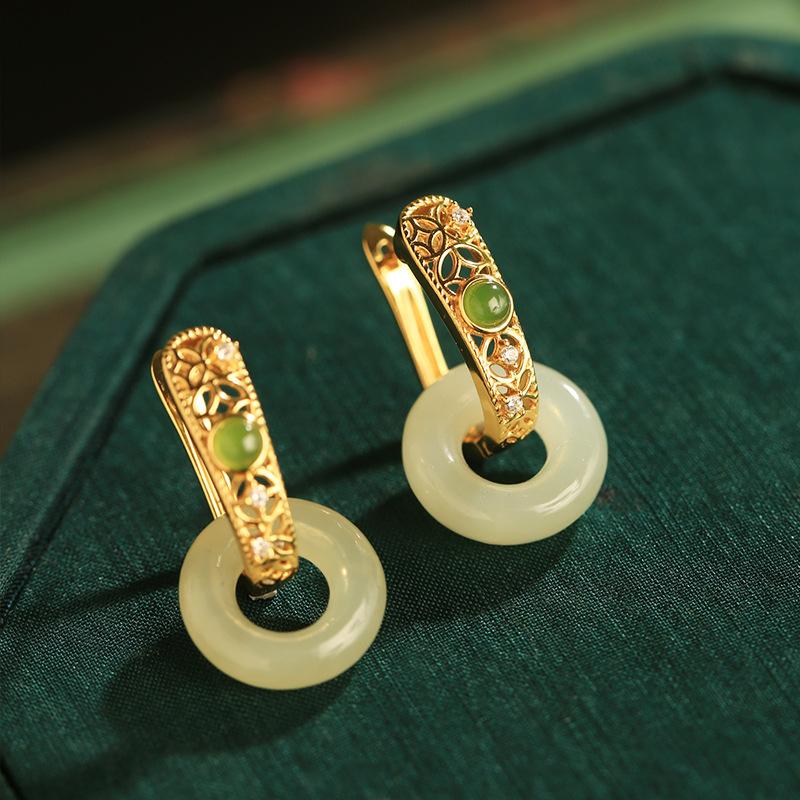 

Новые средние круглые геометрические серьги-клипсы, стильные простые серьги в стиле гуочао, для женщин