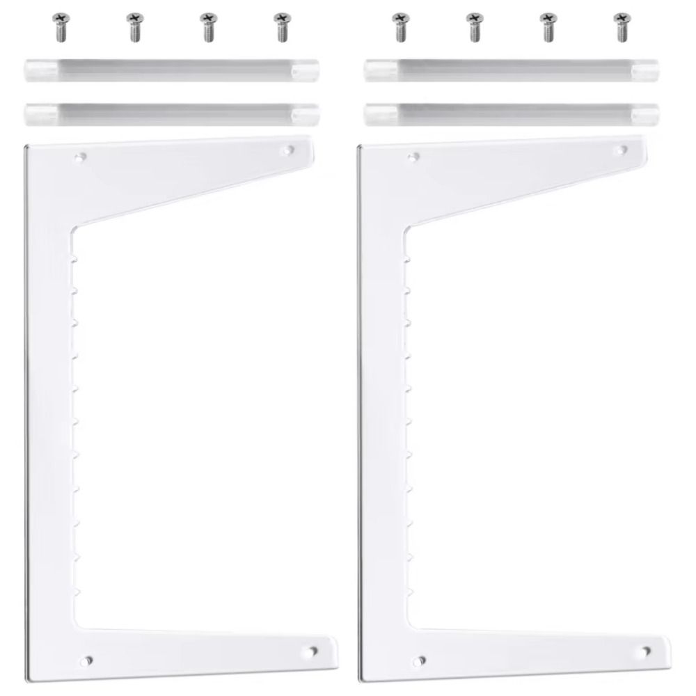 Easy Assembly Desktop Album Storage Holder Clear Acrylic Vinyl Record Shelf  Books