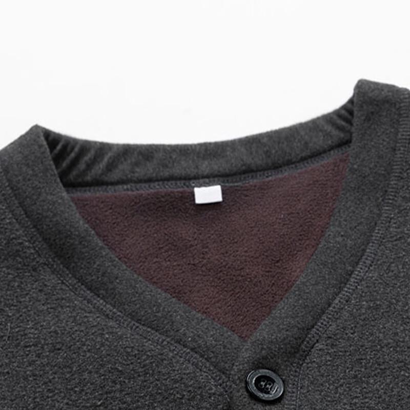 Pierre Cardin Men's Thickened Plush Lined Cotton Vest