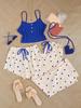 Cross-Border Love Ribbed Camisole Pajama Set - Casual Short & Long Pants for Women