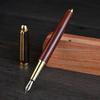Brass Sandalwood Pen, Students Can Use Practice Pen, Business Office Can Change Ink Bag Pen Lettering