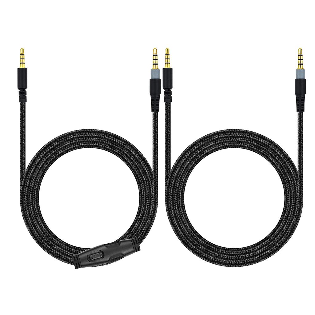 High-Quality Headphone Audio Cord Cable Audio AUX-Cable for HyperX Cloud Headphones Replacement Cable for Gamers