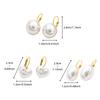2025 New Hypoallergenic Pearl Stainless Steel Stud Earrings Boho Design for Everyday Light Luxury Jewelry Gift for Women