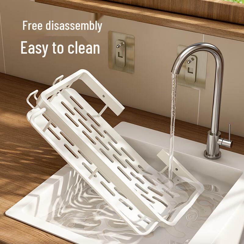 DANLE Küchen Spülbecken Aufbewahrungsregal ohne Bohren