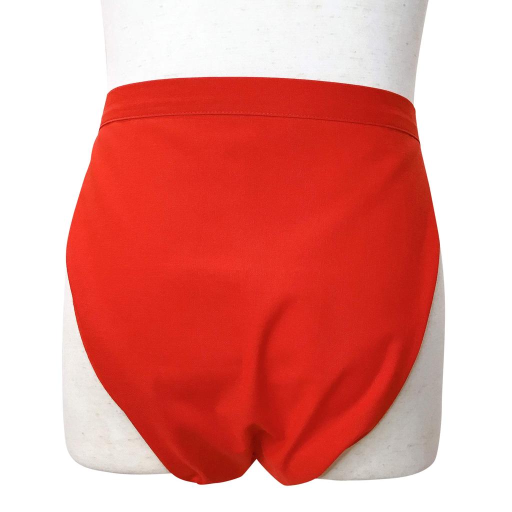 Edoten Etchu Fundoshi (Loincloth) - Made in Japan, 100% Cotton, Discharge-Dyed, Stylish Japanese Pattern, Men's, One Size Fits All, Camellia, Red