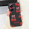 For Oppo Realme C55 RMX3710 Case Cute Cat Luxury Flower Bow Silicone Soft Matte Cover For Realme c55 C 55 Shockproof  Phone Case