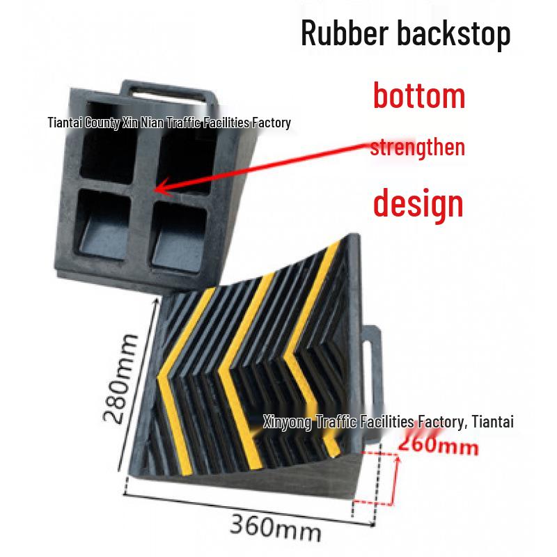 Anti-slip Rubber Wheel Chock for Parking and Stability