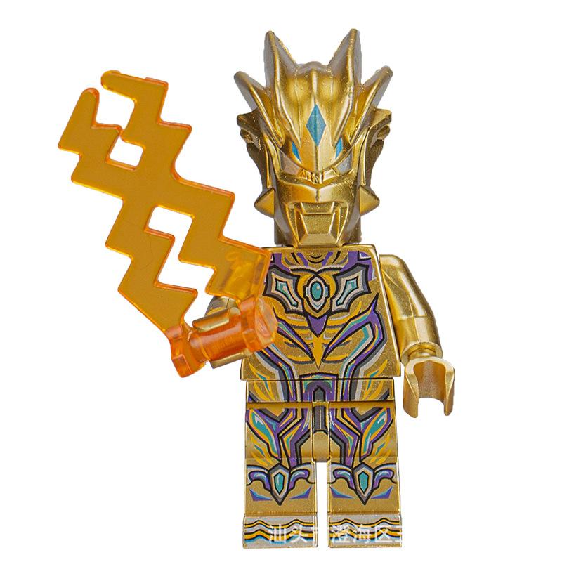 Ninja Warrior Superhero Doll With Weapon Single Building Block Assembly Toy