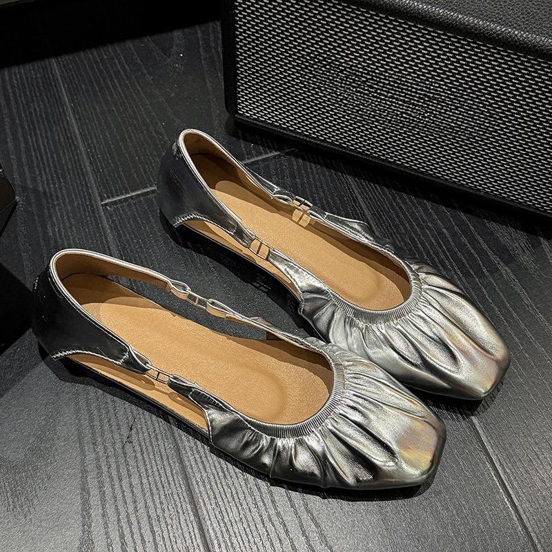 Fashion Spring and Autumn New Style Popular Soft Roll Shoes Shallow Mouth Flat Shoes Ballet Flat Single Shoe Women Sizes Zapatos Mujer