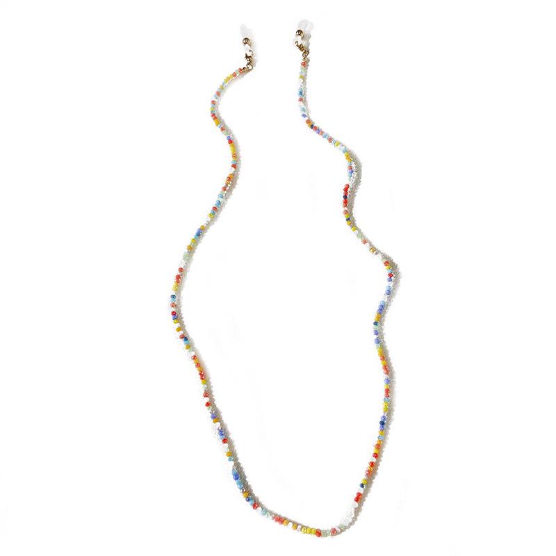 

Bohemian Glasses Chain Sweet Handmade Fashion Niche Versatile Color Crystal Glass Beaded Sunglasses Chain