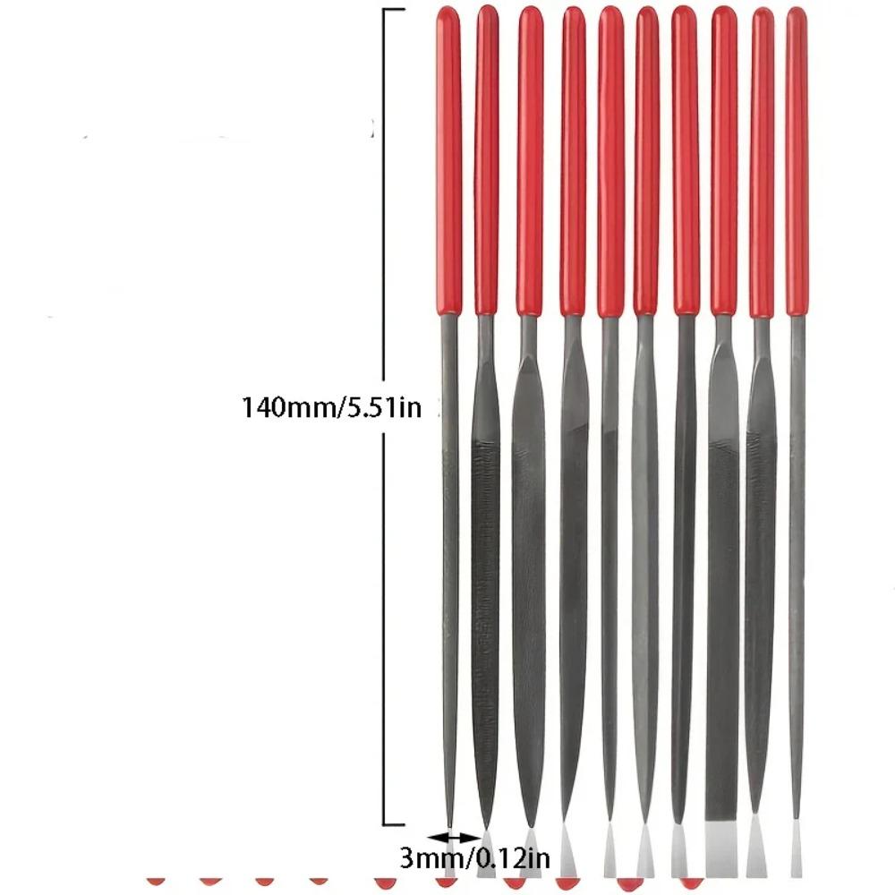 10Pcs/set Special Shaped Diamond Needle File Set Plating Polishing Tool Mini Needle File Kit