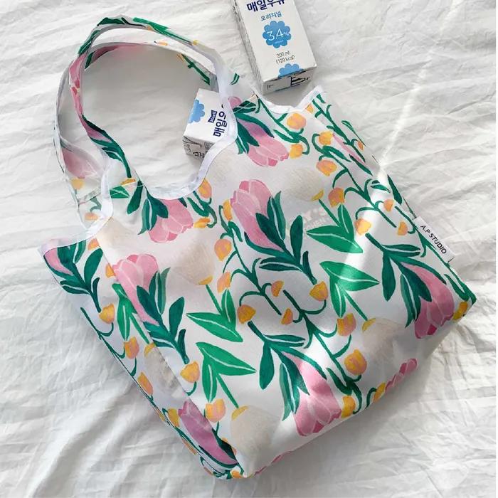 [Carry Bag] Bold Flower Carry Bag Shopping Bag Eco Bag