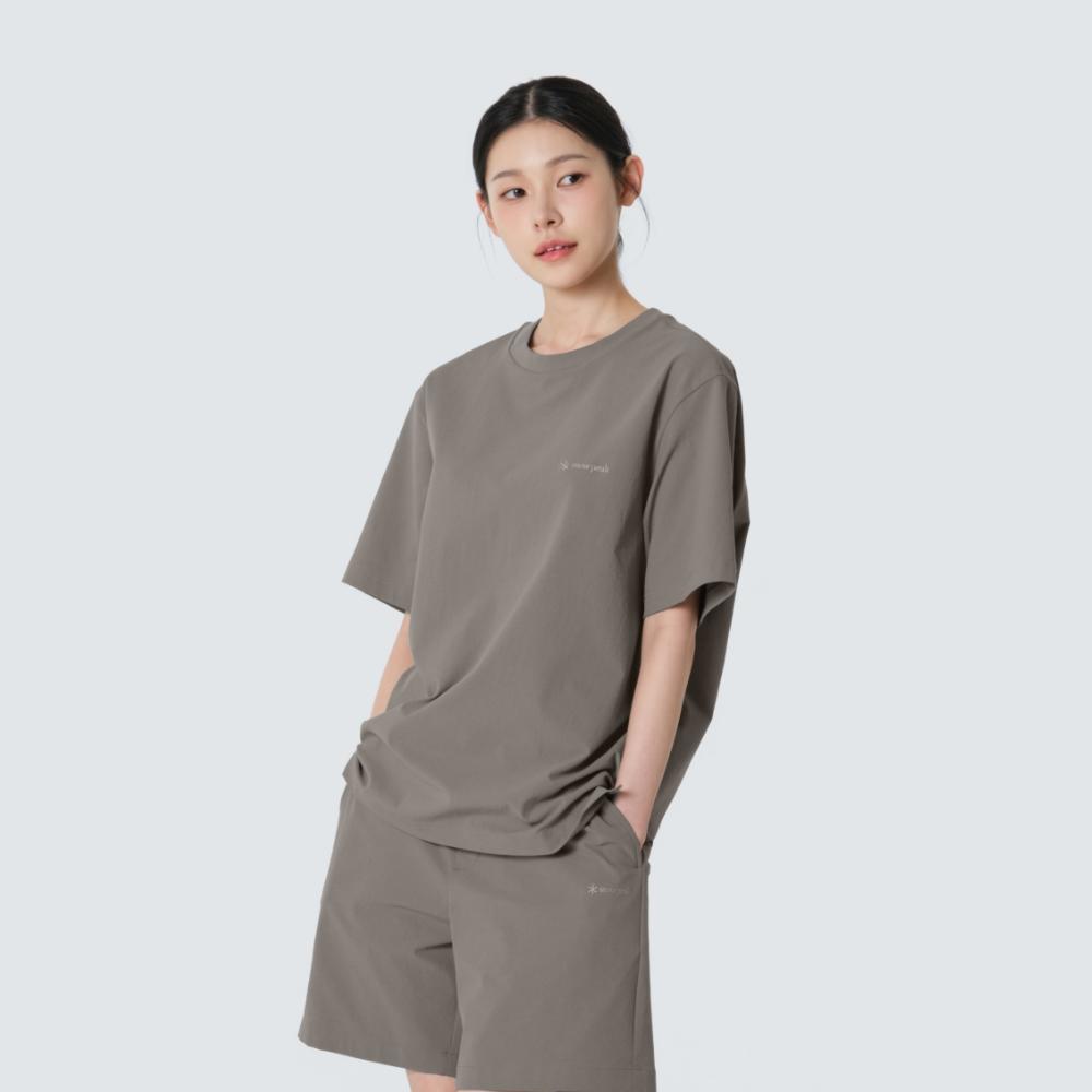 [Snowpeak] Classic Woven Short Sleeve T-Shirt Vintage Gray (S26MUTTS16)