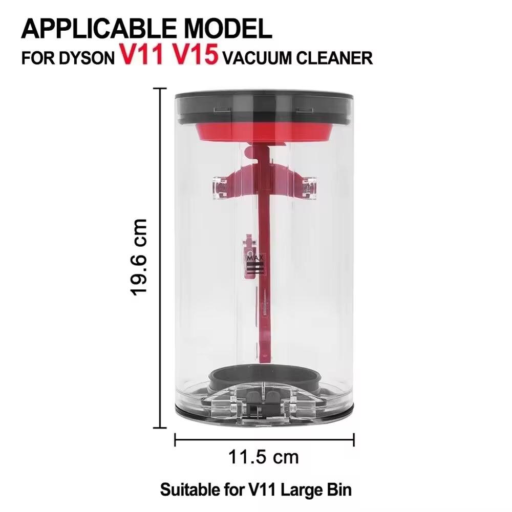Large Dust Bin For Dyson V11 V15 SV14 SV15 SV22 Vacuum Cleaner Spare Replacement Dust Bucket Canister Filter As Gift