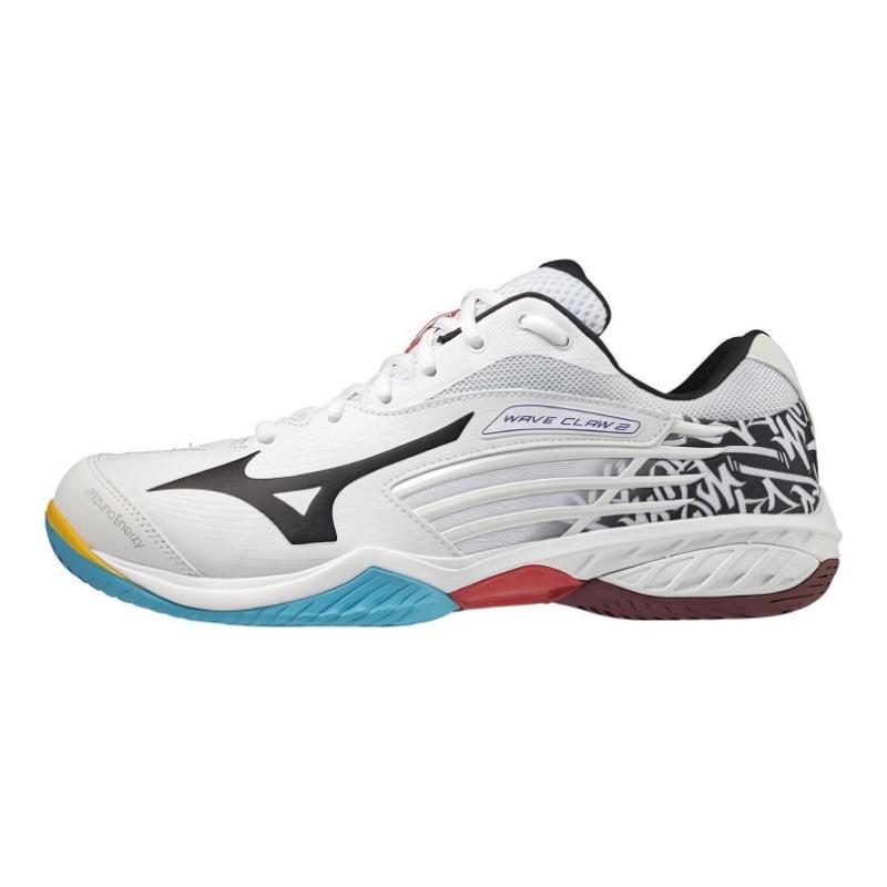 Mizuno Wave Claw 2 Unisex Low-Top Badminton Shoes White Black 71GA211008 46