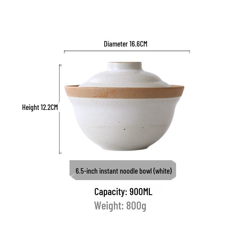 

Japanese Style Retro Coarse Pottery Rice & Noodle Bowl