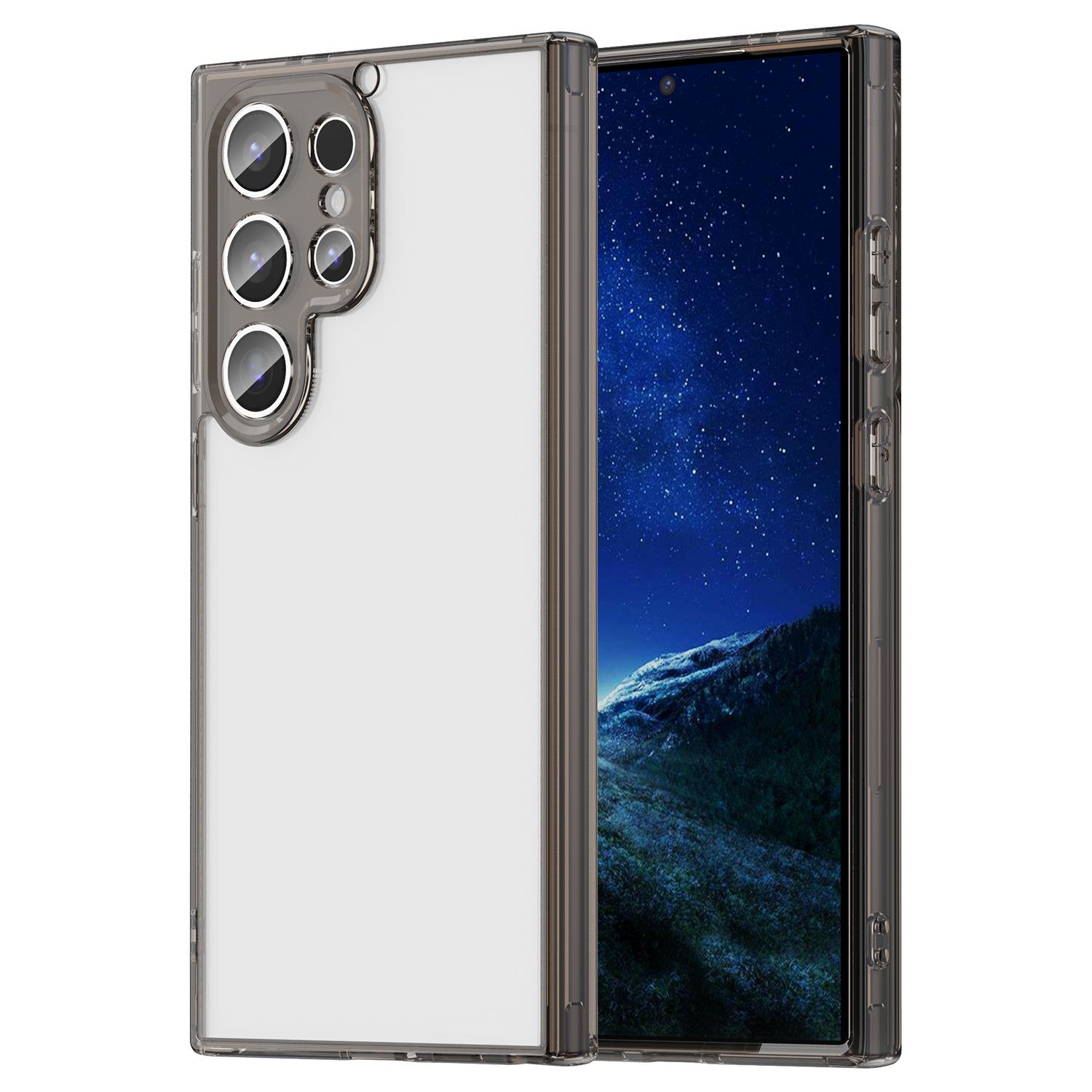 

For Samsung Galaxy S24 Ultra Case TPU + Acrylic Phone Back Cover Anti Yellowing A