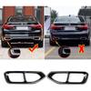 304 Stainless Steel Car Exhaust Tail Pipe Cover Trim For For BMW 7 Series G11 G12 730 740 750i 2016 2017 2018 (black)
