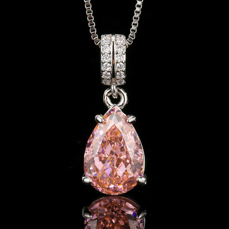 Jewelry Jewelry Set High Carbon Diamond Papalacha Drop Earrings Ring Necklace Women's Fashion Jewelry