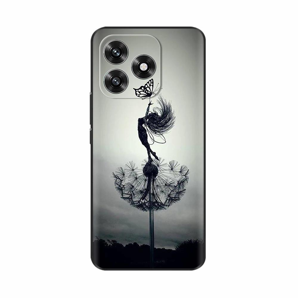 For Honor X5c Plus Case Sweet Love Flower Soft Silicone TPU Cover For Honor X5c HonorX5c Plus Phone Case Protective Shell Funda
