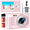 Upgrade Digital Camera, FHD 1080P Camera for Kids with 16x Zoom Anti Shake, Kid Camera with 32GB TF Card, Compact Small for Kids Boys Girls