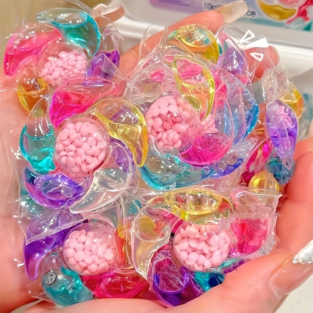 6 In 1 Laundry Detergent Pods 10g Concentrated Gel Beads Deep Cleaning Stain Remover Color Protection Fragrance Beads for Washing Machine
