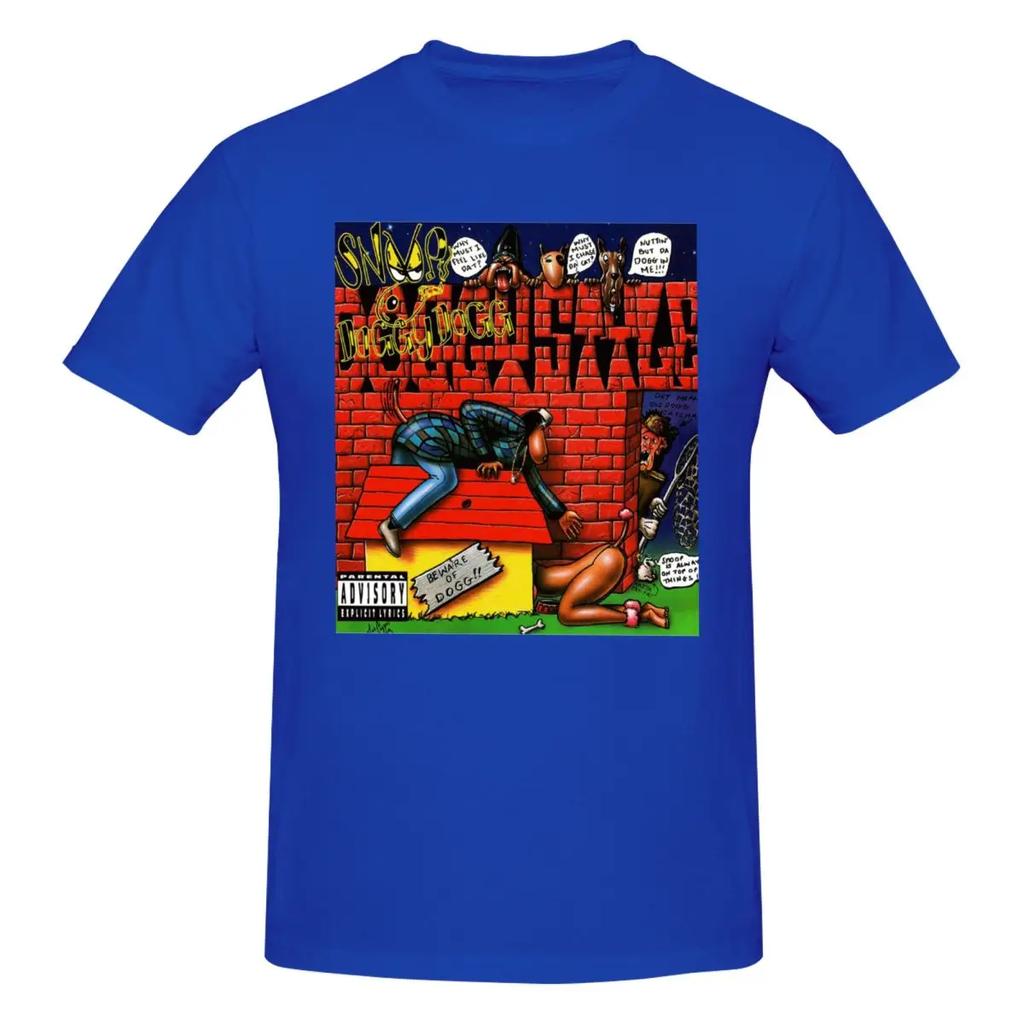 Estate Harajuku Personalizzato Snoop Doggy Dogg Doggystyle Death Row Records per Uomo T-shirt Puro Cotone Girocollo Abbigliamento Originale