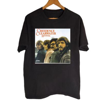 HOT! Creedence Clearwater Revival Black Cotton Shirt Full Size S-5XL SN194 Unisex T-Shirt