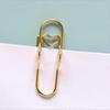 Multifunctional Metal Heart Shaped Clip Bookmark Pen Holder Stationery Notebook Accessory Fixing Base Clip Bookmark Hanger